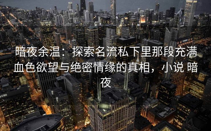 暗夜余温：探索名流私下里那段充满血色欲望与绝密情缘的真相，小说 暗夜